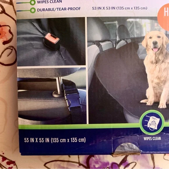 💜 Waterproof Hammock Style Car Seat Cover for Dogs - NWT - Picture 11 of 13